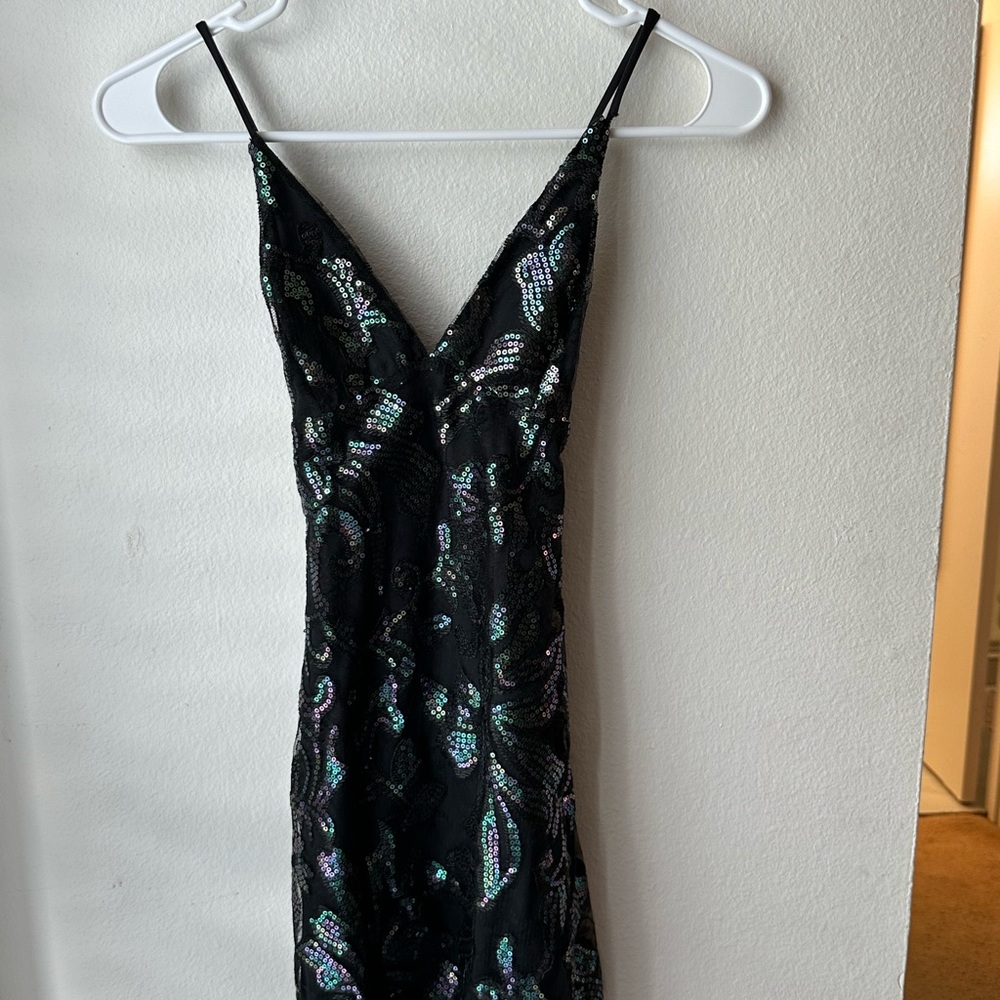 Lucy In the Sky Black Sequin Dress